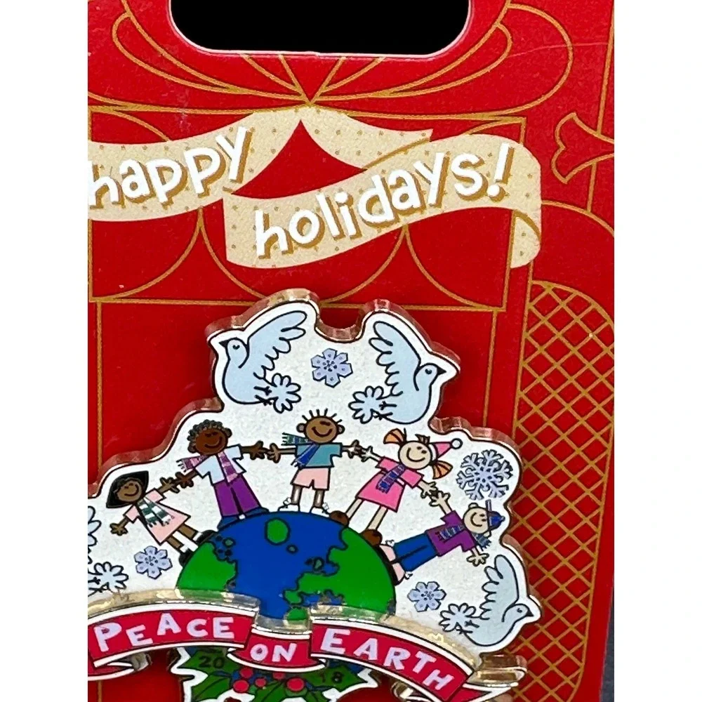 Limited Edition 3000 NWT It's a Small World Disney pin 2018 Peace on Earth DLR